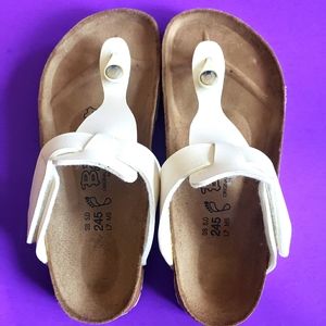 Birkin Womens White Sandals Size 8